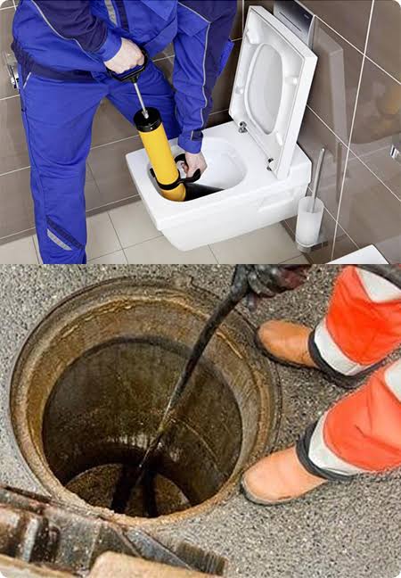 Débouchage de toilettes et d'une bouche d'égout
