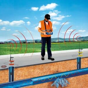Schéma de détection de fuite par corrélation acoustique